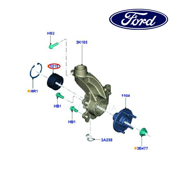 フォード純正 ホイールハブ ホイールベアリング フロント 2215574 10-12y/13y- ク...