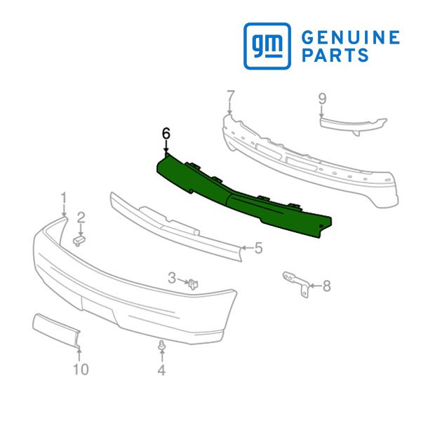 GM純正 フロント バンパー アイソレーター 15750636 02-05y エスカレード/エスカレ...