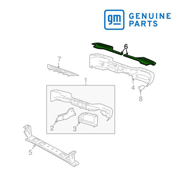 GM純正 リア バンパー ステップ パッド 右側 助手席側 RH 15086453 02-05y エ...