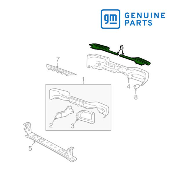 GM純正 リア バンパー ステップ パッド 左側 運転席側 LH 15086452 02-05y エ...