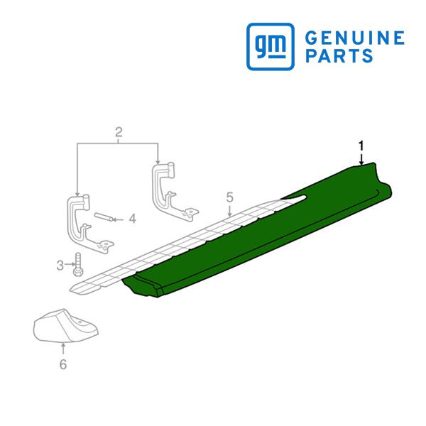 GM純正 サイドステップ ランニングボード パッド 右側 助手席側 RH 89045610 05y ...