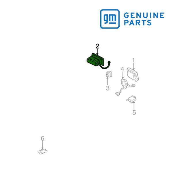 02y エスカレード、EXT用 GM純正 エアバック モジュール 助手席 15051340