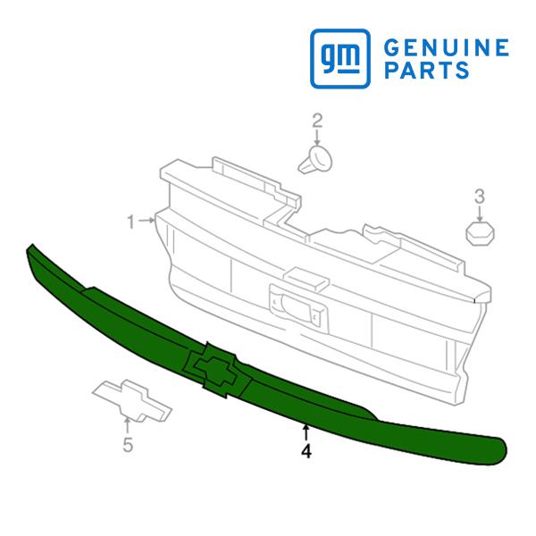 GM純正 02-09y トレイルブレイザー トレイルブレイザーEXT用 ラジエターグリル フロントグ...