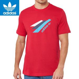 メンズtシャツ  adidas アディダス 正規品 オリジナル 半袖Ｔシャツ　Originals Palmerston T-Shirt In Red 赤｜californiastyle