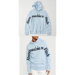 Abercrombie Amp Fitchアバクロンビーアンドフィッチ正規品メンズ プルオーバーパーカー 即日出荷 ブルー