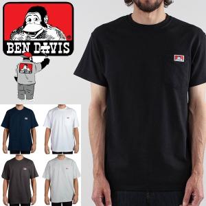 半袖 Tシャツ ベンデービスBen Davis ベンディビスShort Sleeve Pocket  TEEシャツ 無地 ブラックホワイト ポケット｜californiastyle