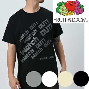 【売り尽くし】TEEシャツ FRUIT OF THE LOOMフルーツオブザルーム tシャツプリントロゴ　メンズアメカジ カレッジプリント黒半袖Tシャツ｜californiastyle