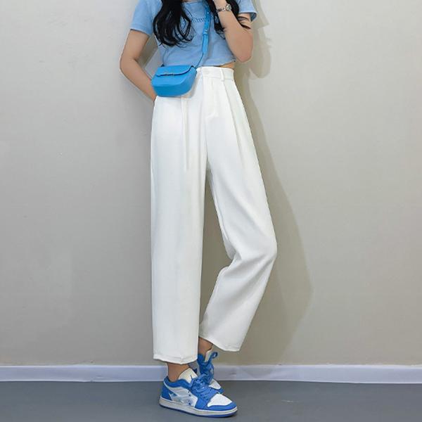 セミワイドパンツ レディース 送料無料 カラーパンツ 9分丈 リラックス カジュアル 春夏秋 136...