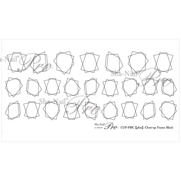 写ネイルＰｌｕｓ クローズアップフレーム ブラック