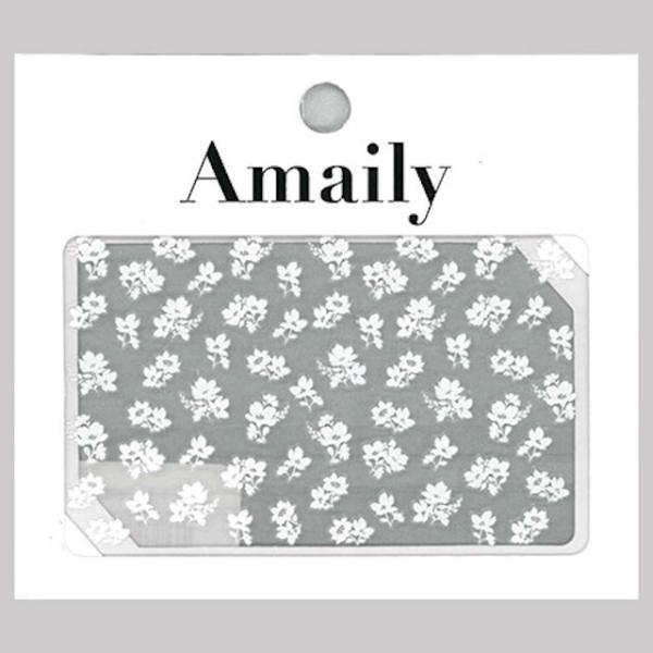 Amaily アメイリー ネイルシール No.3-31 小花柄(白)