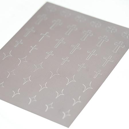 D.nail ディネイル ホッピングシール クロス/スター (ステンシル) 1枚