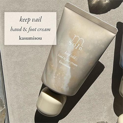 m.Soin エムドットソワン キープヴェール ハンド&amp;フットクリーム カスミソウ 50g　