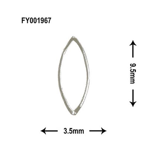 SONAIL ソネイル メタルスタッズ リーフフレーム シルバー FY001967 15P