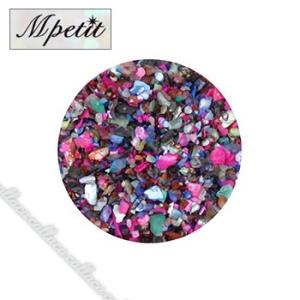 Mpetit エムプティ 天然クラッシュシェル(クリアケース入り) ダークMIX B200