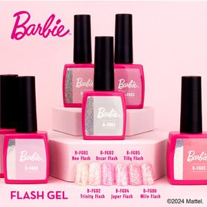 Barbie バービー クリスタルフラッシュジェル 6色セット No.1 : ネイル