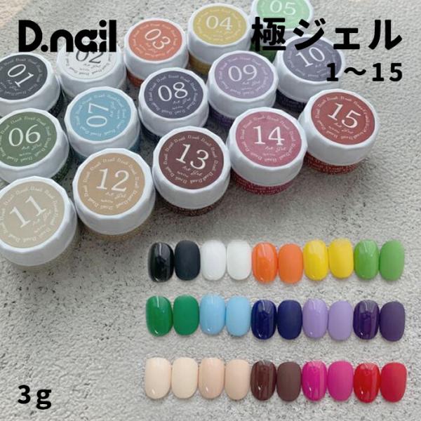 D.nail ディネイル 極ジェル 2g 01〜15