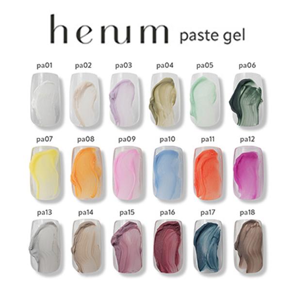 henum ヘニュム ペーストジェル 全18色 pa01〜18 各2.8ｇ
