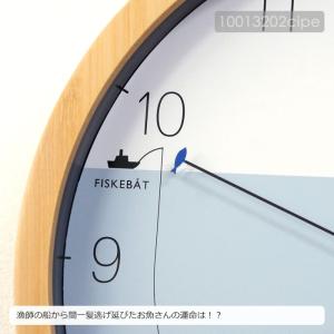 特典付 電波時計 壁掛け時計 木製 北欧 おし...の詳細画像5