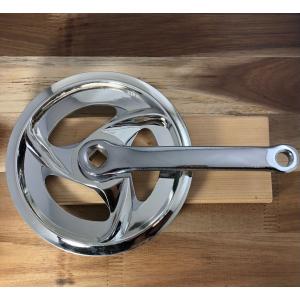 ダブルガードギア クランク 右 165mm 36T 厚歯 シルバー メッキ : Calm