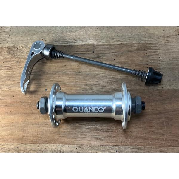 QUANDO クアンド フロントハブ OLD100mm 36H シルバー クイックリリース付属
