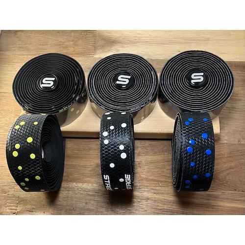 Bar tape STAGE ステージ EVA+シリコン バーテープ ブラック/イエロー/ブルー 半...