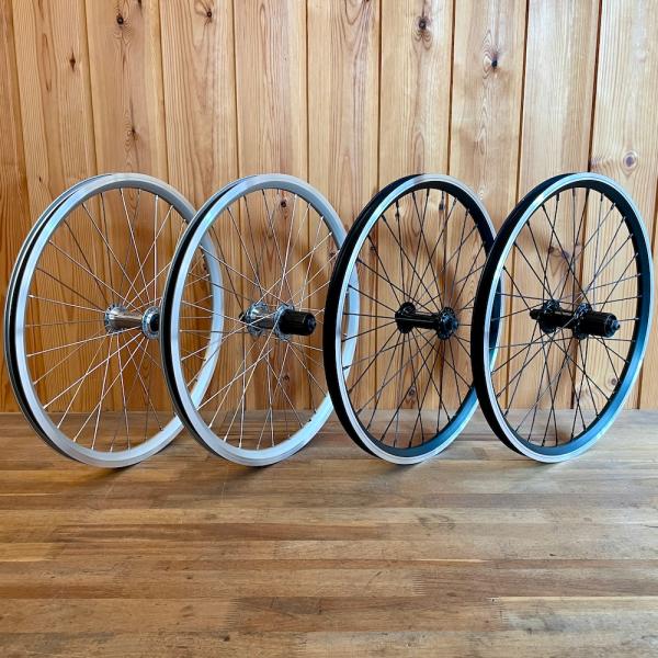 Wheel ホイール 前後セット 車輪 20インチ (406) 10/11段用 シルバー or ブラ...