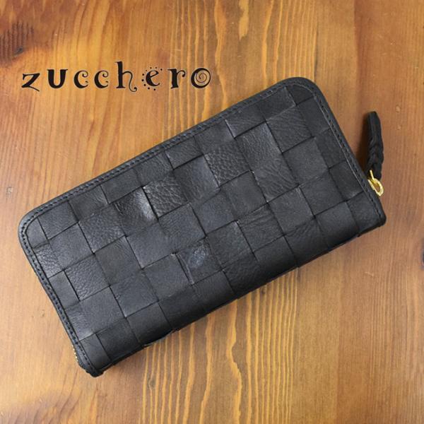 zucchero ズッケロ 本革 財布 大容量 レディース メンズ 長財布 ラウンドファスナー ギフ...