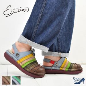 Estacion（エスタシオン） 靴 ストラップ カジュアル トランプデザイン