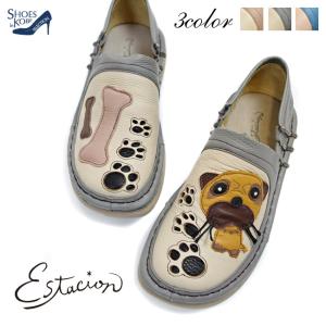 エスタシオン Estacion レディース 厚底サンダルトランプ柄 黒 赤