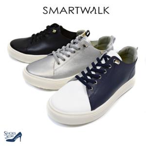 SMART WALK スマートウォーク スニーカー レディース ウォーキング 柔らかい 歩きやすい 疲れにくい 指圧 足ツボ 黒 3cm[FOO-JFC-202]｜calmlife2nd