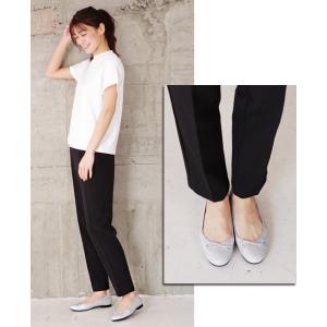 バレエシューズ パンプス ストレッチ 幅広 痛...の詳細画像5