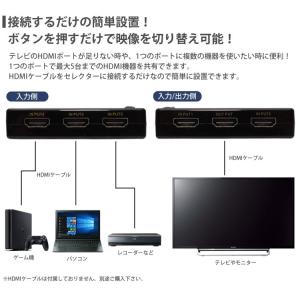 4K対応 HDMI セレクター リモコン 付き...の詳細画像2