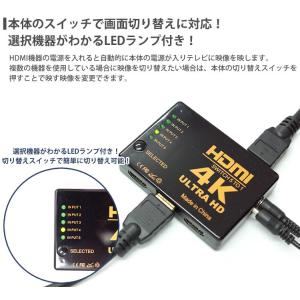4K対応 HDMI セレクター リモコン 付き...の詳細画像4