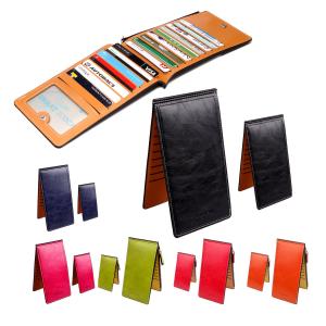 カードケース 薄型 17枚 収納 大容量 長財布 小銭入れ コインケース 定期入れ カード カード収納