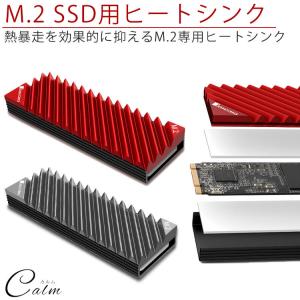 ヒートシンク M.2 2280 SSD用 放熱 熱伝導シリコンパッド アルミニウム合金 耐腐食性 防錆性 ショットブラスト加工｜calmshop