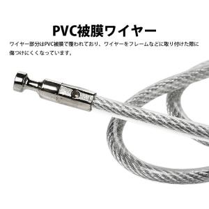 ワイヤーロック 南京錠 ダイヤル式 暗証番号 ...の詳細画像3