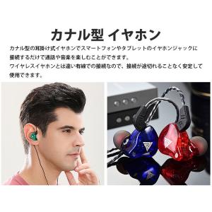 イヤホン 耳掛け式 カナル型 4極 3.5mm...の詳細画像2