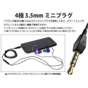 イヤホン 耳掛け式 カナル型 4極 3.5mm...の詳細画像3