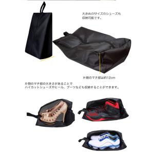 防水素材 シューズ バッグ シューズケース シ...の詳細画像4