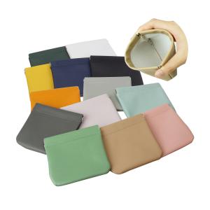 FORGERON PUレザー バネ口ポーチ Mサイズ マチなし 12×11cm バネポーチ