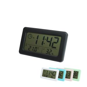 デジタル時計 温湿度計 スタンド 壁掛け 置き時計 掛け時計 小型 コンパクト シンプル デジタル 時計 温度 湿度 インテリア｜calmshop