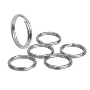 キーリング 二重リング 5個セット キーホルダー リング ステンレス