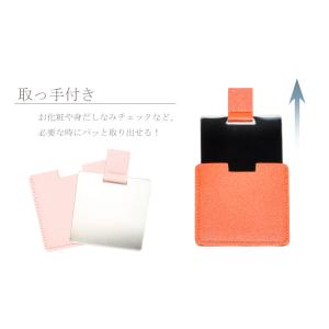 メイクミラー 手鏡 メイク コンパクトミラー ...の詳細画像3