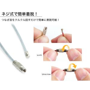 ワイヤーキーリング キーチェーン キーホルダー...の詳細画像4