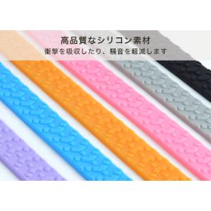 スーツケース キャスターカバー 8本セット タ...の詳細画像4