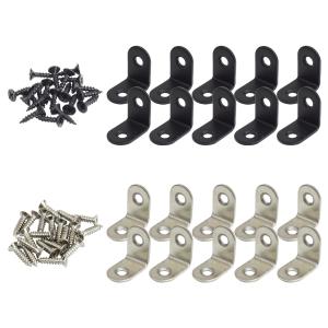 棚受け 金具 25mm L字 ブラケット DIY アイアン アングル 10個セット ステンレス 頑丈 ラック リノベーション L型 地震 家具 固定 補強 補修 パーツ 便利 耐震
