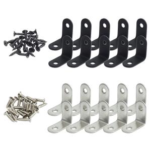 棚受け 金具 30mm L字 ブラケット DIY アイアン アングル 10個セット ステンレス 頑丈 ラック リノベーション L型 地震 家具 固定 補強 補修 パーツ 便利 耐震