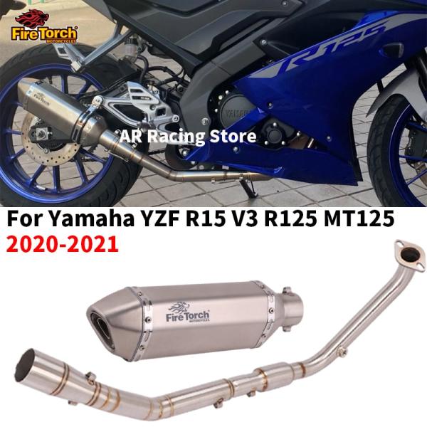 ヤマハ YZF R15 V3 R125 MT125 MT 125 2020 2021バイク排気フルシ...