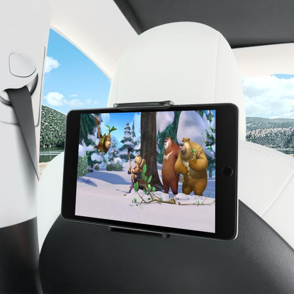 テスラ モデル 3 リア電話ホールダー 360 度回転スタンドタブレット PC IPAD 小型プロ車...