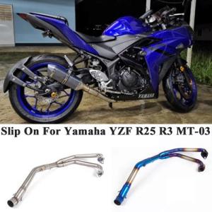 ヤマハ バイク 二輪用のフルスリップオンエキゾーストシステム モデルYZF R25 R3 MT-03...